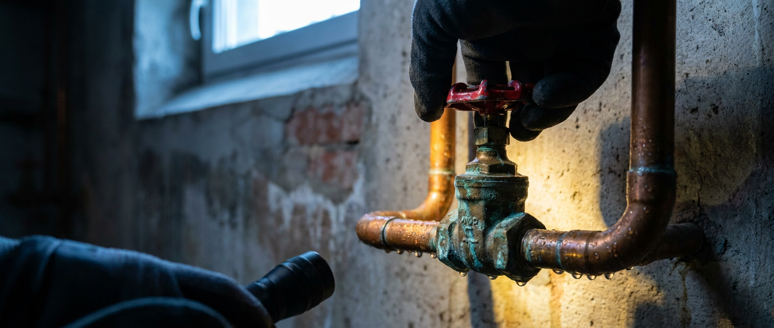 Rohrbruch? Wir vermitteln Ihnen sofort einen Sanitär-Notdienst